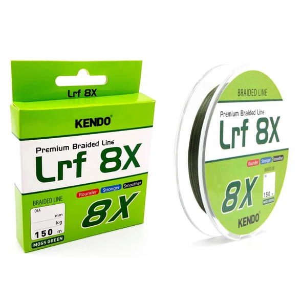 Kendo Lrf 8X Fighting 150mt Örgü ip Misina (Moss Green) ürün görseli 1