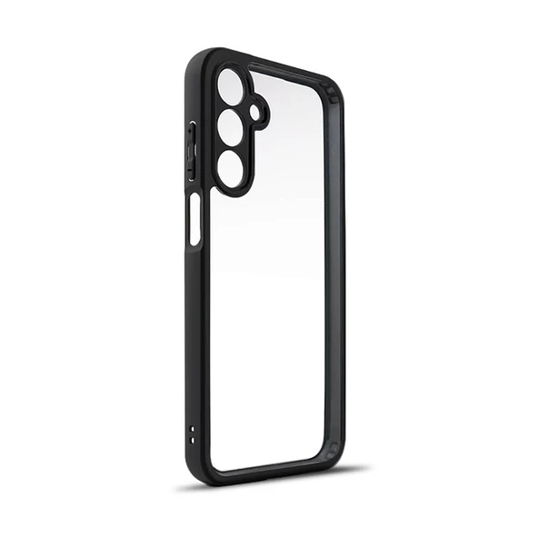 Gpack Samsung Galaxy A25 Kılıf Roll Arkası Şeffaf Plastik Kenar Silikon Airbagli ürün görseli 1