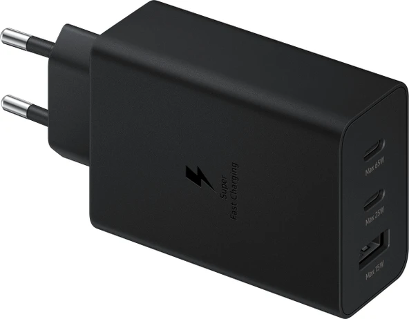 Samsung EP-T6530N Üçlü Hızlı Şarj Adaptörü 65W PD Adaptör ürün görseli 1