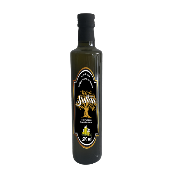 SULTAN SOGUK SIKIM NATÜREL SIZMA ZEYTİNYAĞI 500 ML CAM ürün görseli 1