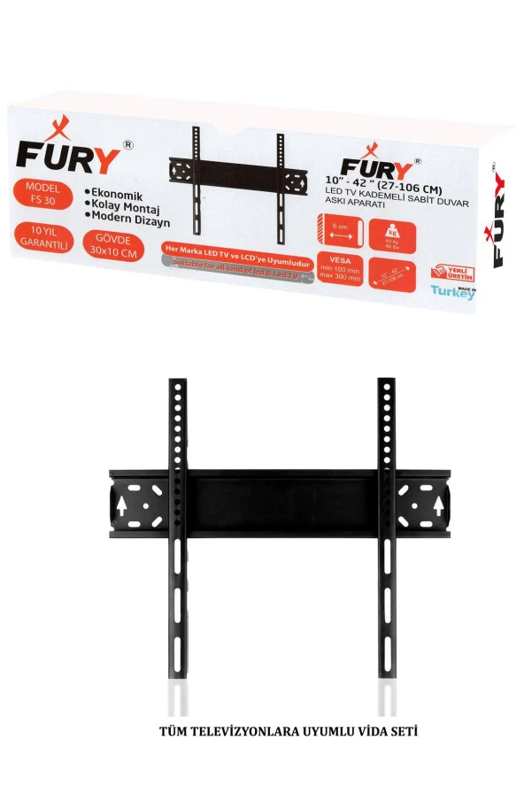 FURY Lcd Led Televizyon Duvar Asma Aparatı 10- 32"ınch ürün görseli 1