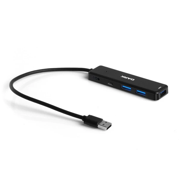 Dark Connect Master X5C USB3.2 to 3xUSB3.0 USB-A/Type-C Hub DK-AC-USB347 ürün görseli 1
