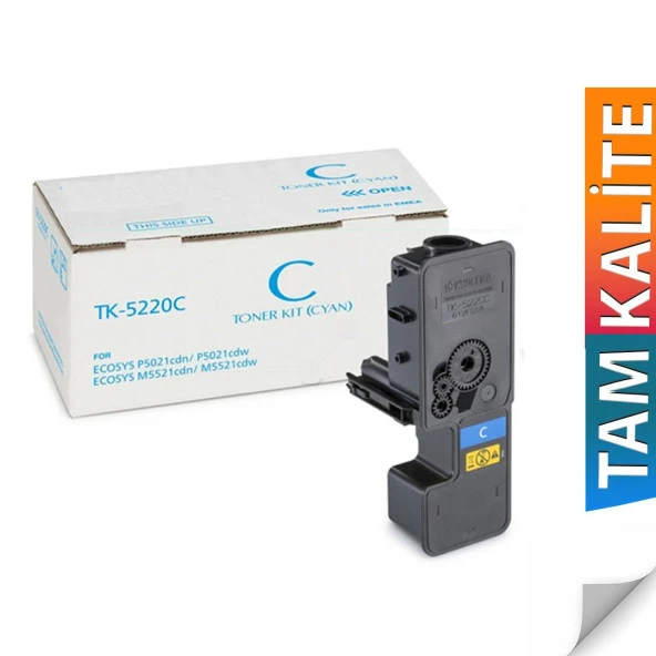PlusPrint TK-5220 Kyocera Ecosys M5521CDN Uyumlu Muadil Toner Mavi ürün görseli 1
