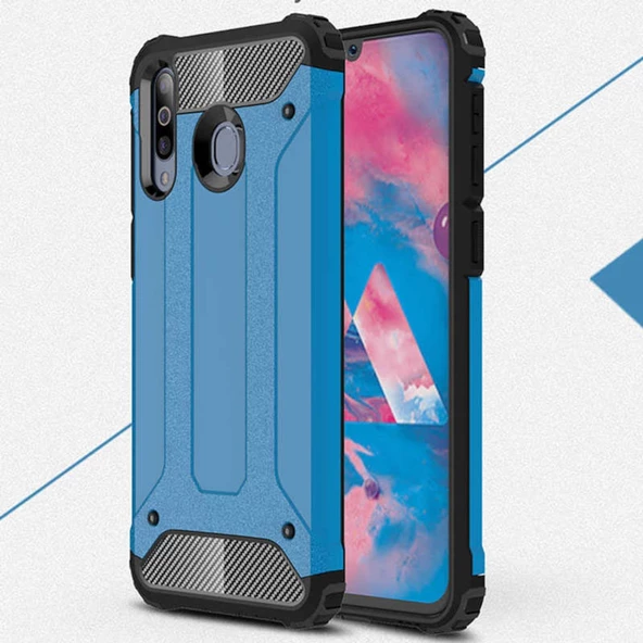 Galaxy M30 Hybrid Armor Zırh Koruma Kılıf ürün görseli 1