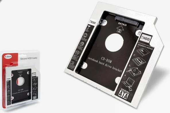 Hadron Hd962/100 Hdd Caddy Serial Ata 9.5 Mm ürün görseli 1