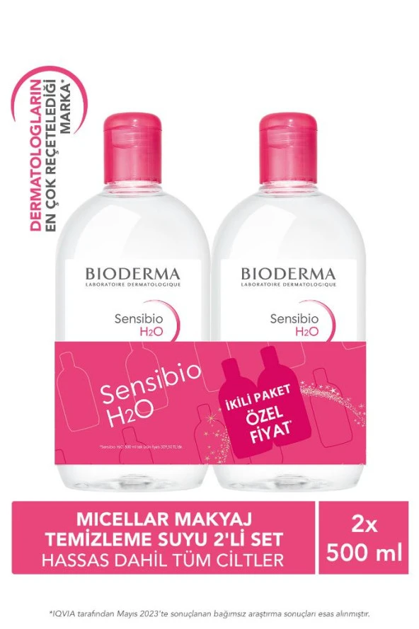 Bioderma Sensibio H2O İkili Set 500 ml + 500 ml ürün görseli 1