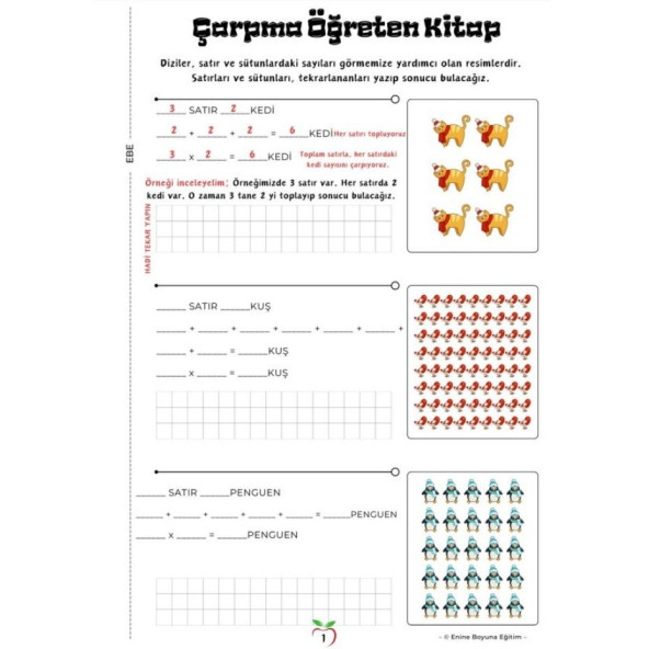 %100 Çarpma Öğreten YAZ-SİL Kitabı - Resim 2