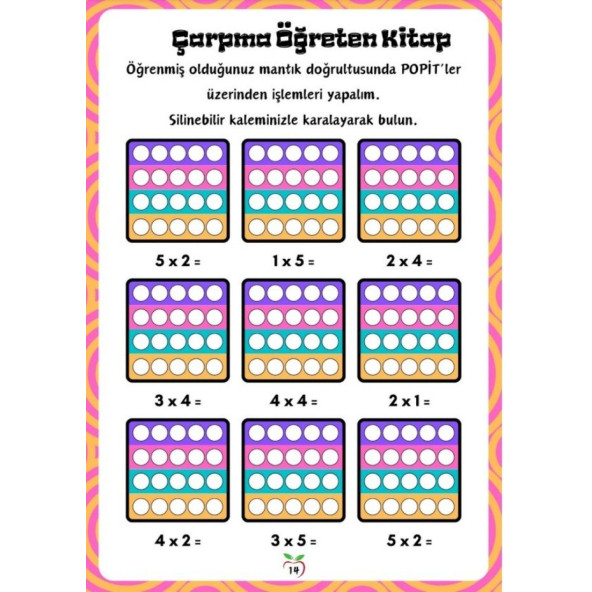 %100 Çarpma Öğreten YAZ-SİL Kitabı - Resim 3