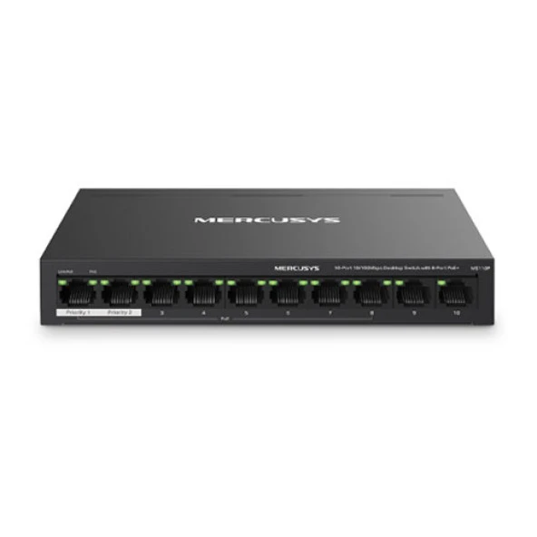 TP-LINK Mercusys MS110P 10-Port Desktop Switch ürün görseli 1