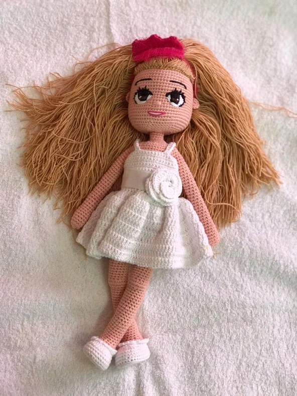 Spagetti Bebek Amigurumi Organik Oyuncak ürün görseli 1