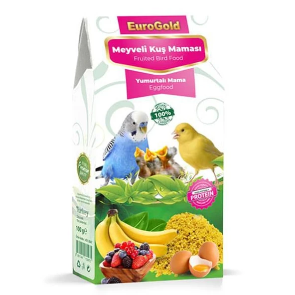 EuroGold Yumurtalı Meyveli Kuş Maması 100 gr Skt:02/2026 ürün görseli 1