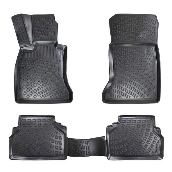 Rizline Bmw 5 Serisi F10 2010-2013 3D Havuzlu Paspas Siyah ürün görseli 1