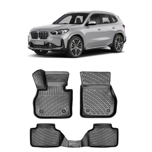 Rİzline Bmw X1 U11 2022 Sonrası 3D Havuzlu Paspas Siyah ürün görseli 1