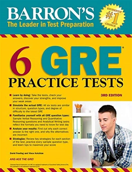 6 GRE Practice Tests ürün görseli 1