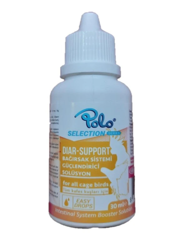 Polo Diar-Support (Bağırsak Sistemi Güçlendirici Solüsyonu) Kuş Vitamini 30ml ürün görseli 1