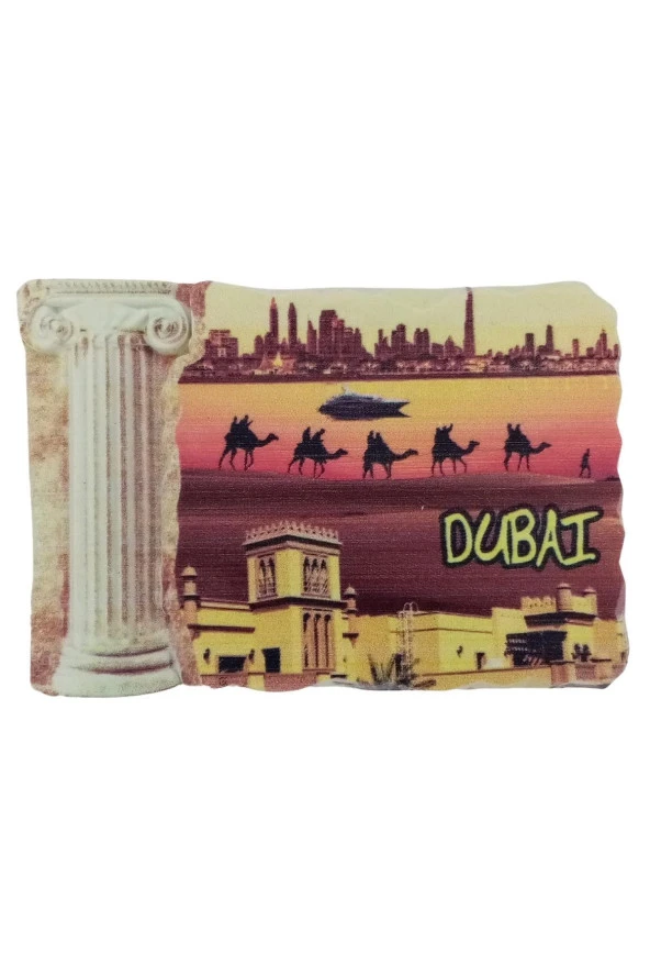 Dubai Temalı Sütun Magnet - Resim 3