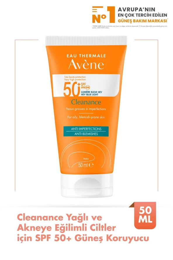 Avène Cleanance Anti Blemishes Güneş Koruyucu SPF50+ 50 ml ürün görseli 1