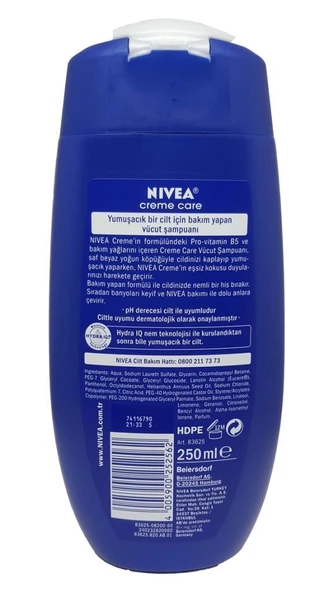 Nivea Banyo ve Duş Jeli 250ml Creme Care - Resim 4