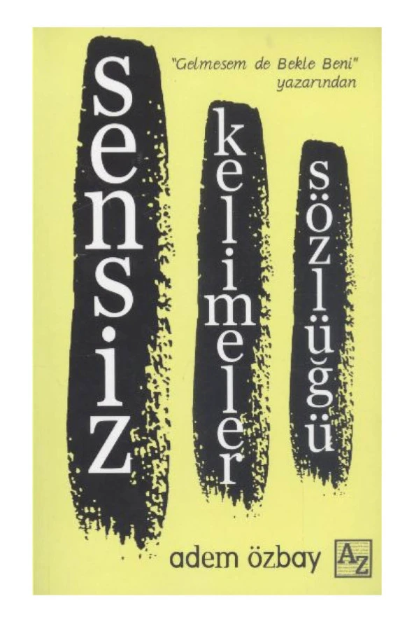 Sensiz Kelimeler Sözlüğü - Adem Özbay ürün görseli 1