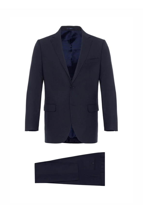 Süvari Normal Bel Regular Fit Lacivert Erkek Takım Elbise TK1000400398 ürün görseli 1