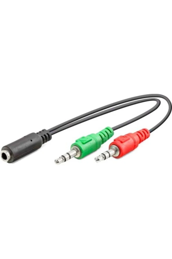 Hadron Mikrofon Kulaklık Adaptör 3.5mm Dişi To 2 Erkek 3.5mm Hadron Hd-4765 ürün görseli 1