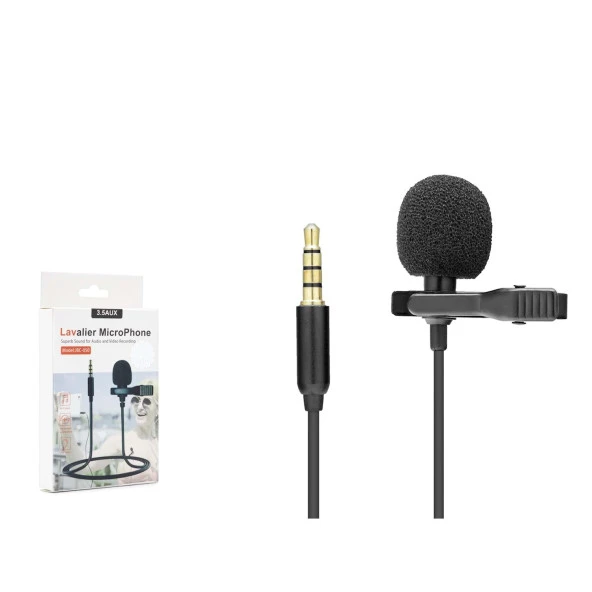 Hadron HD563 AUX Yaka Mikrofonu 3.5mm 1.5mt ürün görseli 1