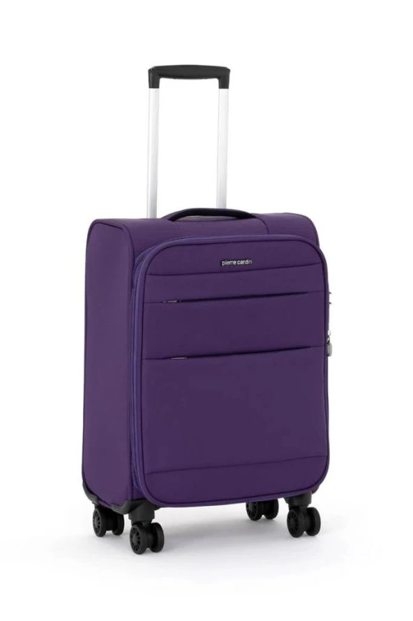 Pierre Cardin Ultra Light Hafif Lüx Kumaş Kabin Boy  Valiz Mor 04PC4200 ürün görseli 1