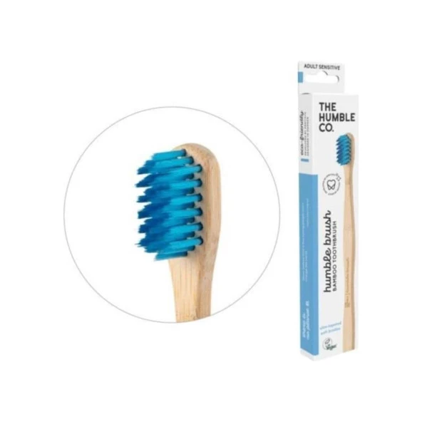 Humble Brush Ultra Soft Bambu Diş Fırçası | Mavi ürün görseli 1
