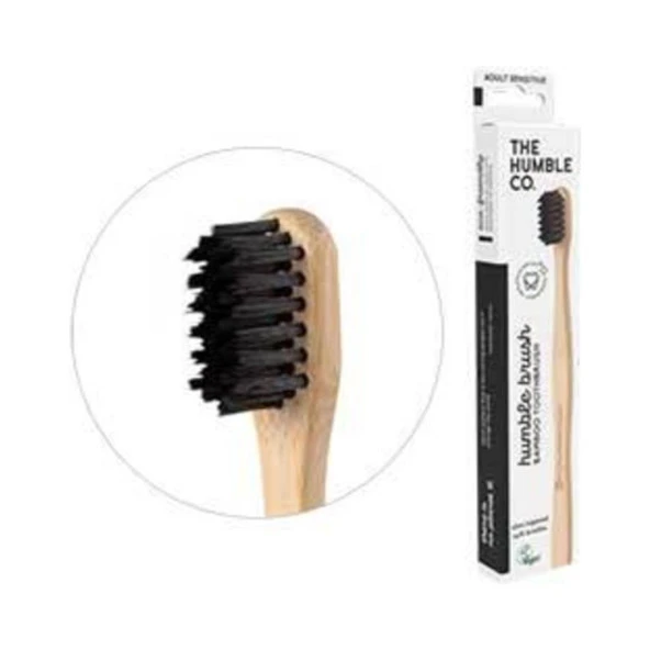 Humble Brush Ultra Soft Bambu Diş Fırçası | Siyah ürün görseli 1