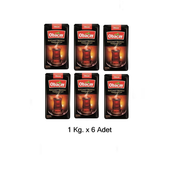 Obaçay Bergamot Aromalı Çay 1 Kg. x 6 ürün görseli 1