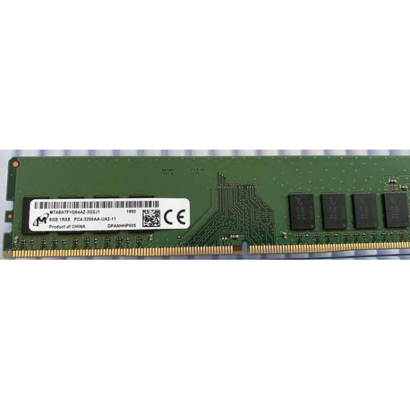 8GB DDR4-3200 DIMM Micron MTA8ATF1G64AZ-3G2J1 Equivalent Desktop Memory RAM ürün görseli 1