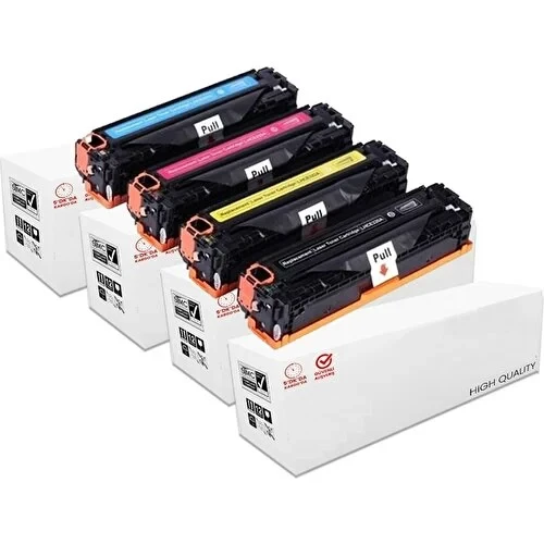 Hp Color Laserjet CP1514N Muadil Toner-Hp 125A-CB540A 4 Renk ürün görseli 1