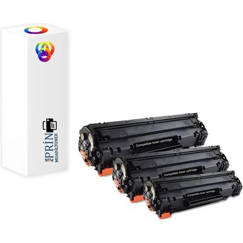 Hp CB435A | Hp Laserjet P1008 Uyumlu Muadil Toner CB435A 3lü Paket ürün görseli 1