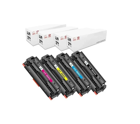 Hp W1Y44A Yazıcı Uyumlu Chipsiz Muadil Toner 415A 2400 Syf 4renk ürün görseli 1