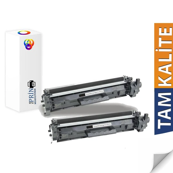 HP Laserjet Pro Mfp M130FW Uyumlu Muadil Toner CF217A 2li Paket ürün görseli 1