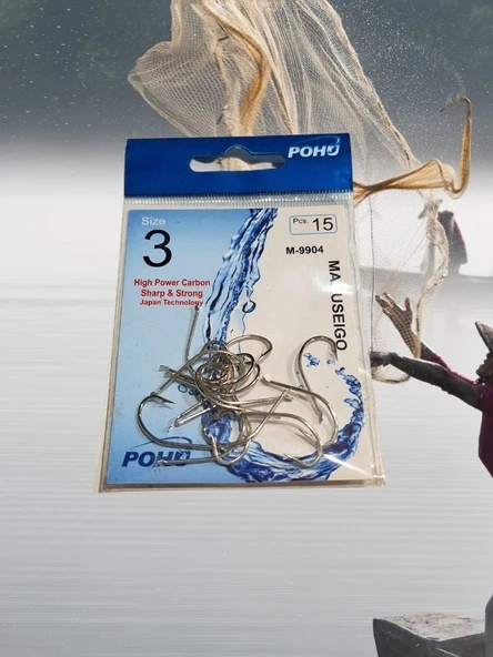 Pohu M-9904 Sb 3/0 10'lu Paket  Olta Iğnesi ürün görseli 1