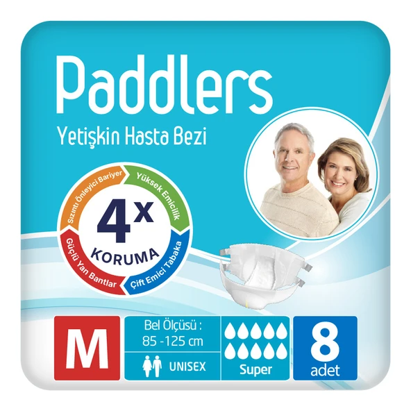Paddlers Yetişkin Bantlı Bez Medium 8 Adet ürün görseli 1