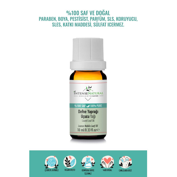 Defne Yaprağı Uçucu Yağı 10 ml %100 Saf ve Doğal Laurel Leaf Essential Oil ürün görseli 1