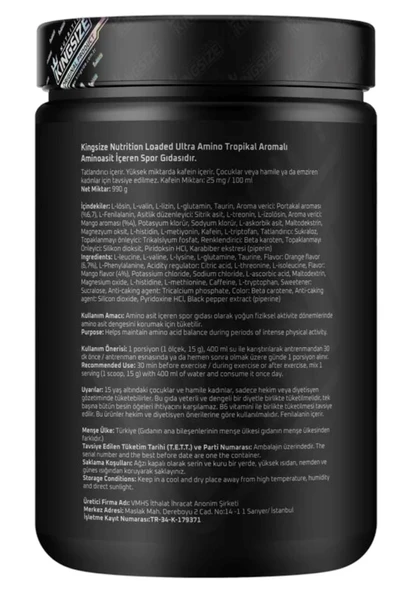 Kingsize Nutrition Crea Carb 1000 Gr - Resim 3