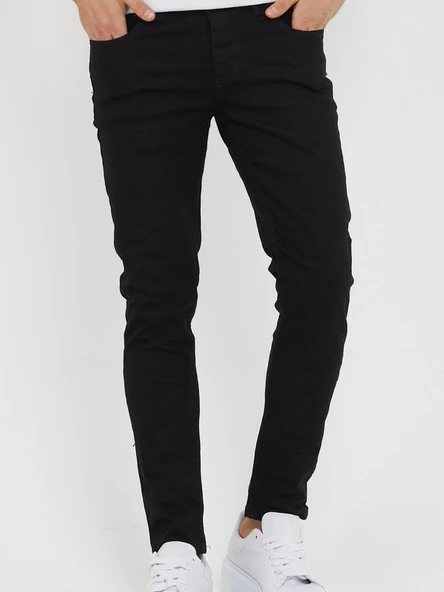 Hacker Tom Slim Y156-640 Erkek Denim Slim Fit Saten Pantolon ürün görseli 1