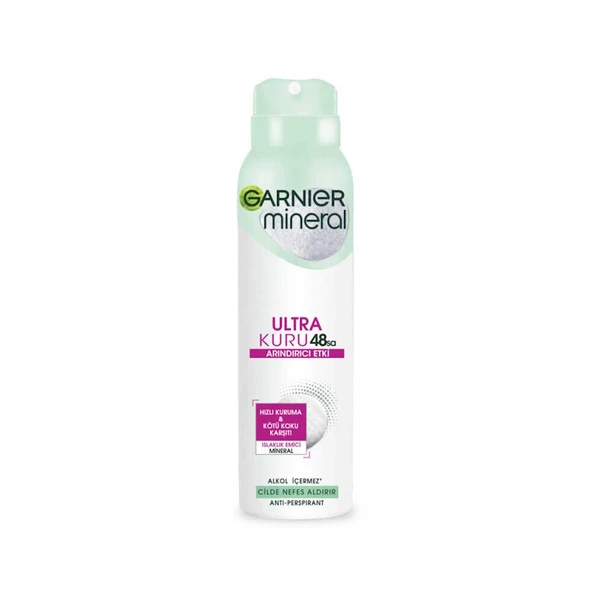 Garnier Mineral Ultra Kuru 48sa Deodorant 150ml ürün görseli 1