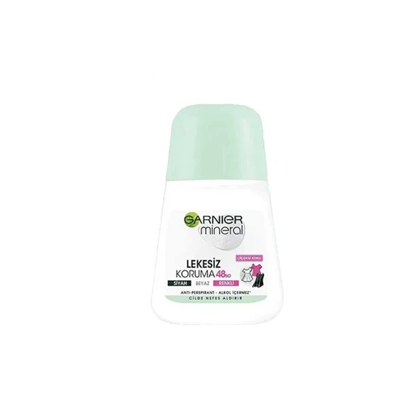 Garnier Mineral Lekesiz Koruma 48sa Siyah Beyaz Renkli Çiçeksi Koku Roll-on 50ml ürün görseli 1