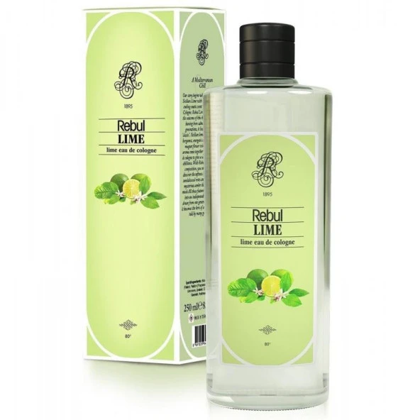 Rebul Kolonya 250ml  Lime Cam Şişe ürün görseli 1