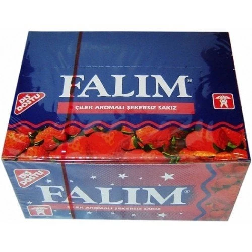 Falım Tekli Çilek Aromalı Sakız 100 adet ürün görseli 1
