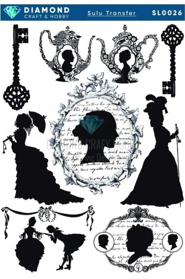 Diamond Craft Sulu Transfer 25x35cm SL026 ürün görseli 1