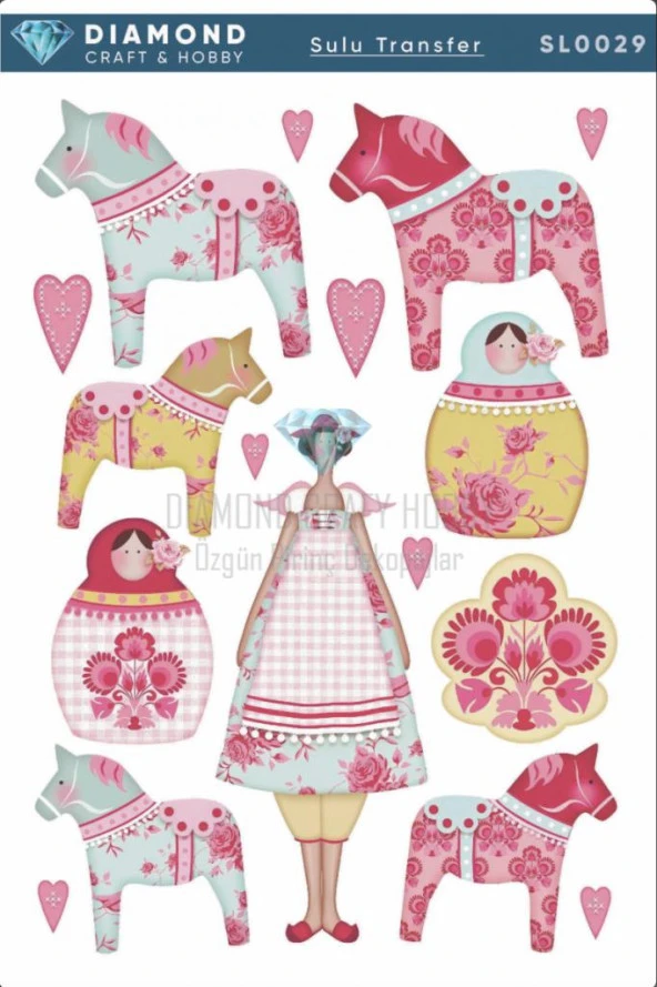 Diamond Craft Sulu Transfer 25x35cm SL029 ürün görseli 1
