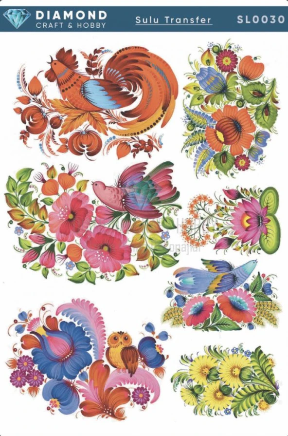 Diamond Craft Sulu Transfer 25x35cm SL030 ürün görseli 1