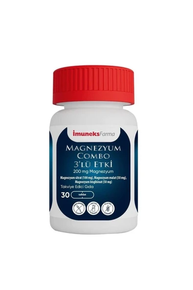 İmuneks Magnezyum Combo 3'lü Etki 200 Mg 30 Tablet ürün görseli 1