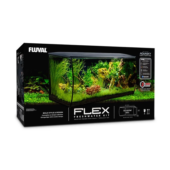 Fluval Flex Akvaryum 123 Lt Siyah - Resim 2