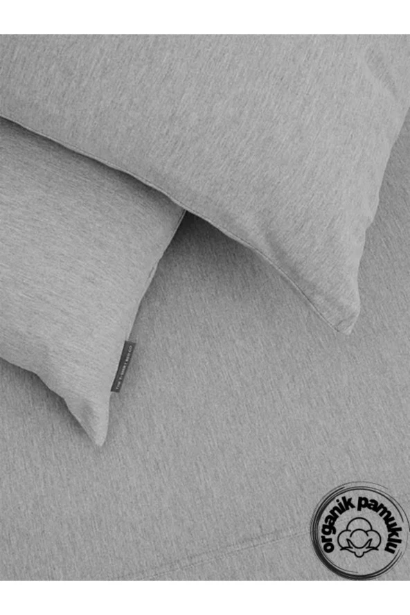 Lotusline Tek Kişilik 100x200 Lastikli Çarşaf Takımı - Gri ürün görseli 1